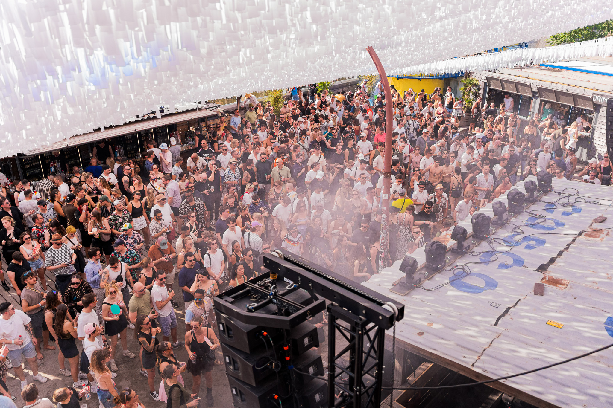 Open-air crowd in front of the stage
